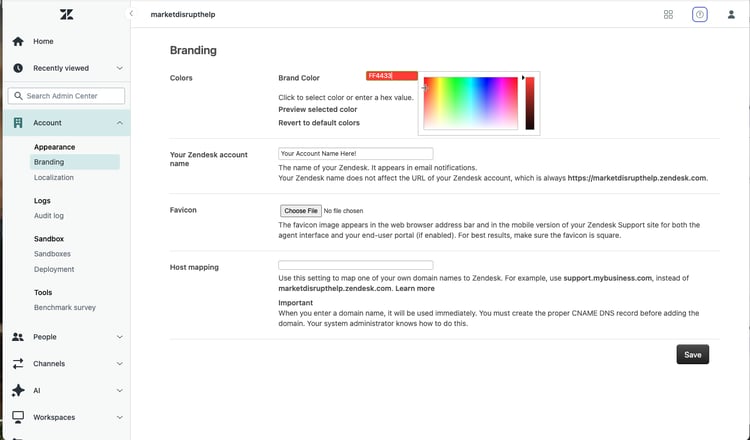 Market Disrupt Zendesk Blog Step 1 Branding